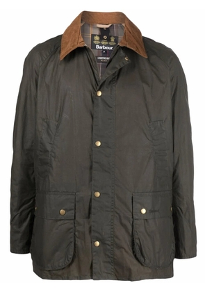 Barbour contrasting-collar detail jacket - Green