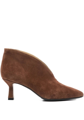 L Arianna 70mm pointed boots - Brown
