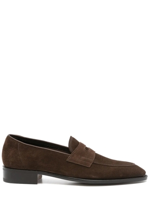 John Lobb suede loafers - Brown