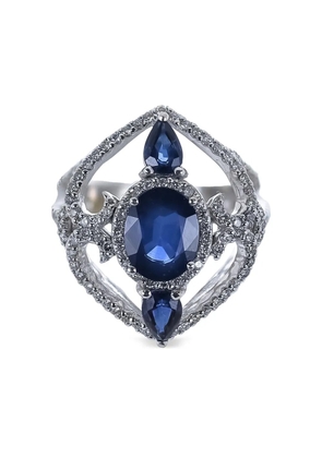 Piranesi sapphire diamond ring - Silver