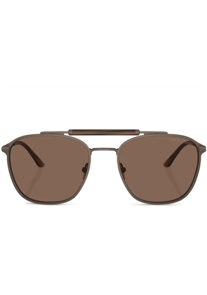 Giorgio Armani square-frame sunglasses - Metallic