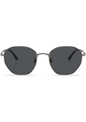 Giorgio Armani tinted-lens geometric-frame sunglasses - Grey