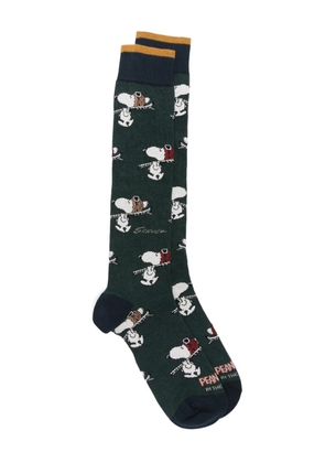 In The Box x Peanuts By Schulz character print socks - Green