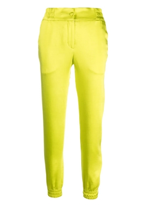 Philipp Plein tapered satin track pants - Yellow