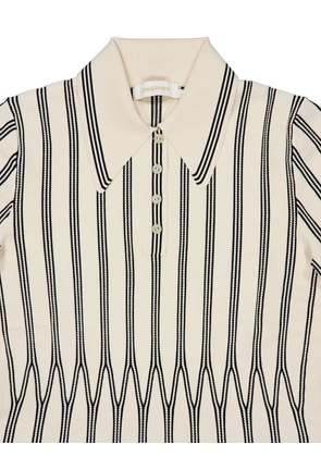 ZIMMERMANN long-sleeve polo top - Neutrals