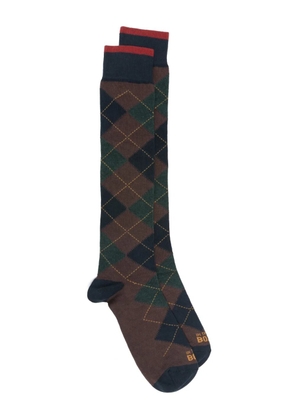 In The Box argyle socks - Brown