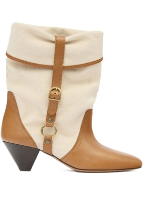 ISABEL MARANT buckle darner boots - Neutrals