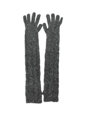 Brunello Cucinelli sequin gloves - Grey
