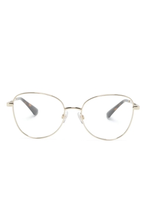 Dolce & Gabbana Eyewear logo-engraved cat-eye glasses - Gold