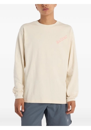 New Balance map-graphic long-sleeve T-shirt - Neutrals