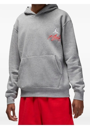 Jordan flight-print hoodie - Grey