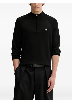 HUGO raglan-sleeve polo shirt - Black