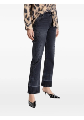 Gaelle Appliqué slim boy trousers - Black