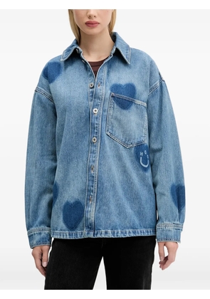 HUGO heart graphic shirt - Blue