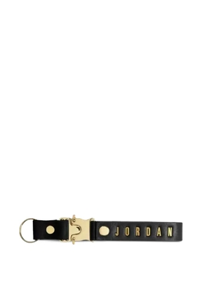 Jordan Luxe leather lanyard keyring - Black