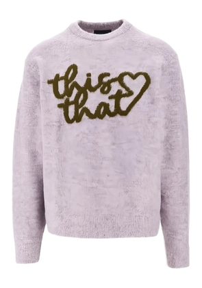 This Is Never That heart-logo sweater - Purple