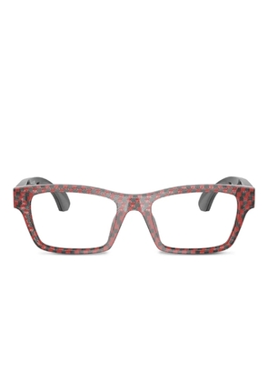 Alain Mikli checkered rectangle glasses