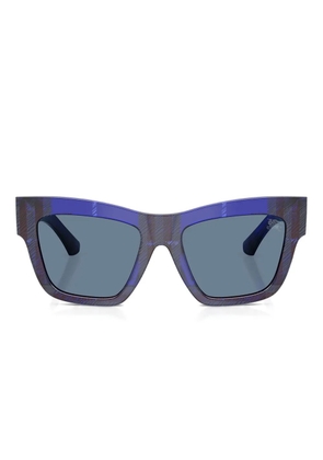 Burberry Eyewear check-pattern sunglasses - Blue