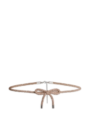 Alberta Ferretti bow rope belt - Gold
