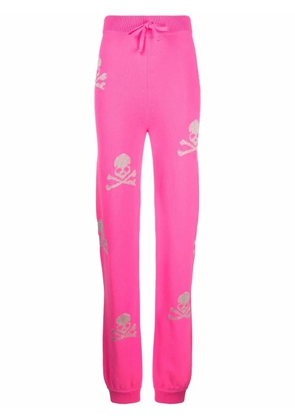 Philipp Plein Crystal Skull jogging trousers - Pink