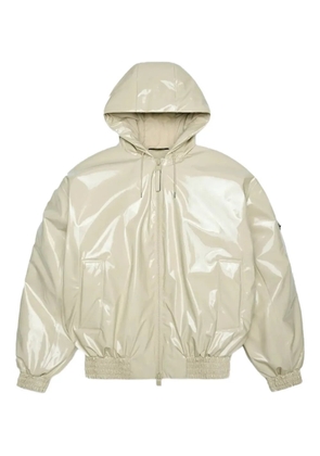 Rains zipped hooded jacket - Neutrals