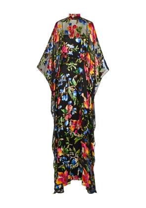 Taller Marmo Theda floral maxi kaftan - Black