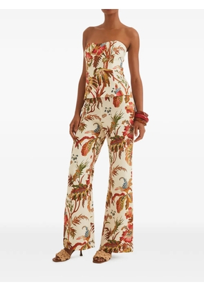 Cara Cara Mayflower floral-print trousers - Neutrals