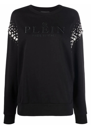 Philipp Plein Crystal Iconic cotton sweatshirt - Black