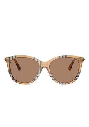Burberry Eyewear check-pattern sunglasses - Brown