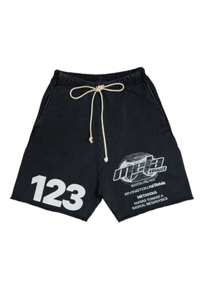 RRR123 Radical Alma drawstring-fastening track shorts - Black