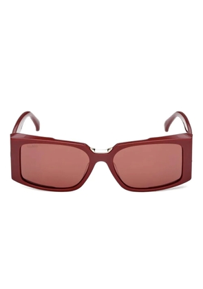 Max Mara Eyewear rectangle-frame sunglasses - Red