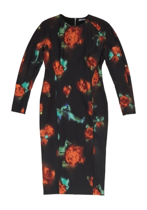 Bimba y Lola floral long-sleeve midi dress - Black