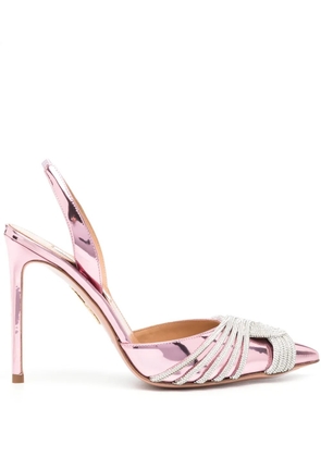 Aquazzura Gatsby 105mm slingback pumps - Pink
