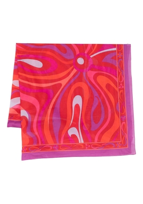 PUCCI Marmo-print long pareo - Pink