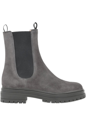 Gianvito Rossi 40mm Chester lug-sole Chelsea boots - Grey