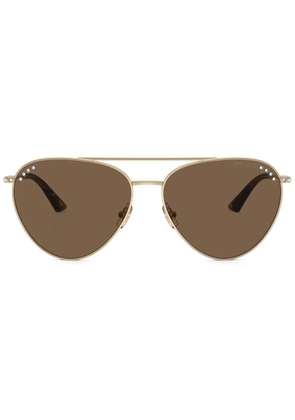 Jimmy Choo Eyewear pilot-frame sunglasses - Gold