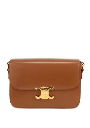 Celine Pre-Owned 2020s Triomphe leather cross-body bag - Brown