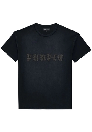Purple Brand logo-embellished cotton T-shirt - Black