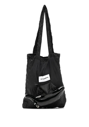 Melitta Baumeister logo-appliqué crinkled tote bag - Black