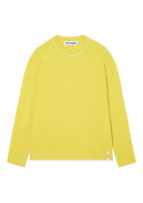 Sunnei crew-neck sweater - Yellow