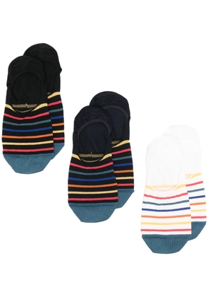Paul Smith No Show Gilbert socks (pack of three) - Black