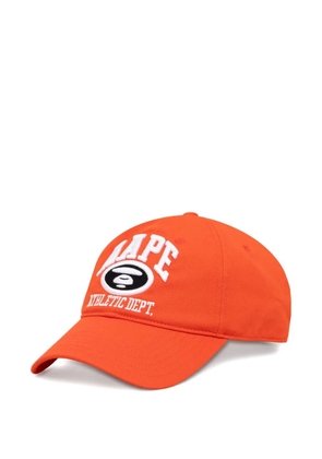 AAPE BY *A BATHING APE® logo-embroidered baseball cap - Orange