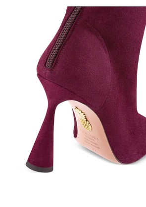 Aquazzura 95mm Amore zip-fastening heeled boots - Purple
