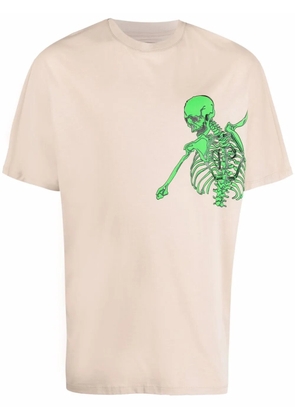 Philipp Plein logo crew-neck T-shirt - Neutrals