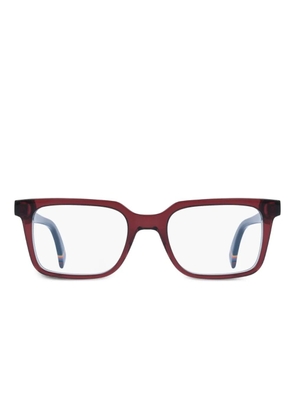 Paul Smith rectangle-frame glasses - Red