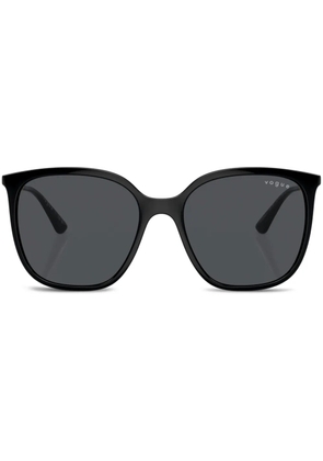 Vogue Eyewear logo-engraved round-frame sunglasses - Black