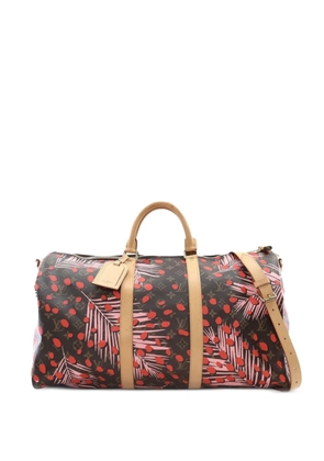 Louis Vuitton Pre-Owned 2016 Monogram Jungle Dots Keepall Bandouliere 50 travel bag - Brown
