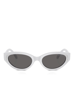Swarovski Eyewear crystal-embellished cat-eye sunglasses - Grey