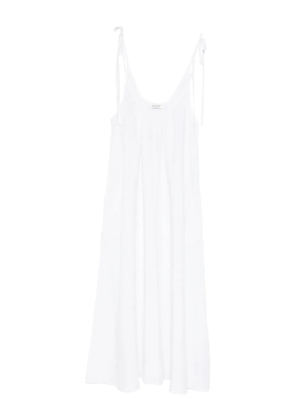 ANINE BING tie-strap midi dress - White