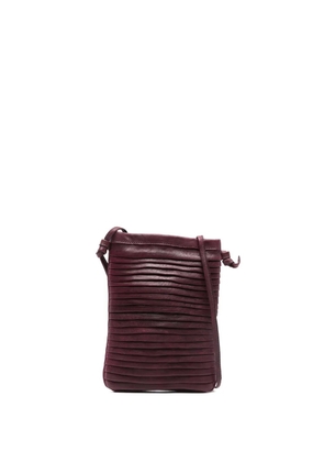 SOMMET Paloma pleated-effect crossbody bag - Red